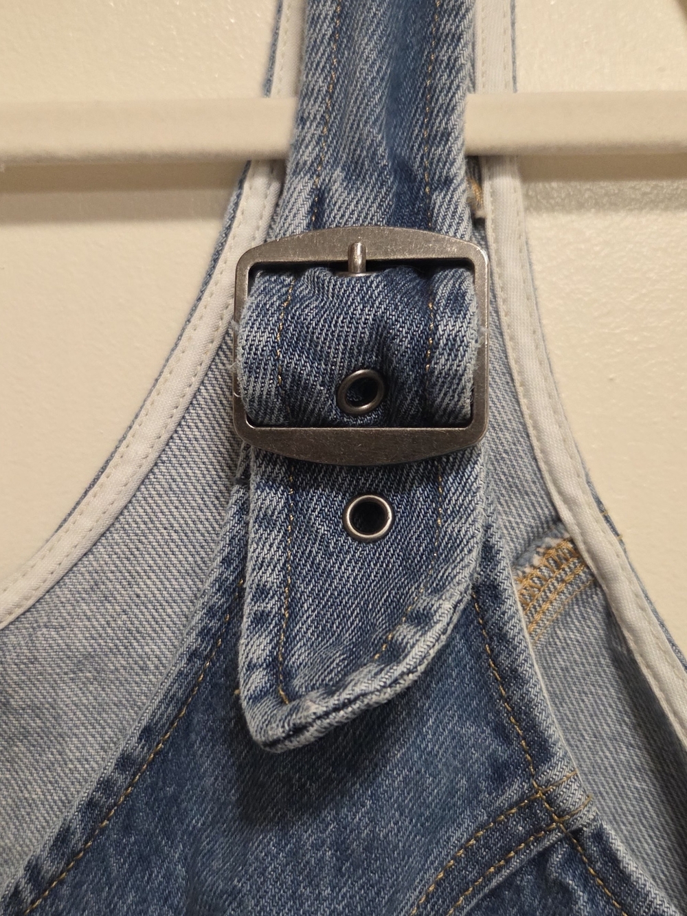 Levi's Charlie Denim Crop Top Vest XXL - Picture 4 of 5